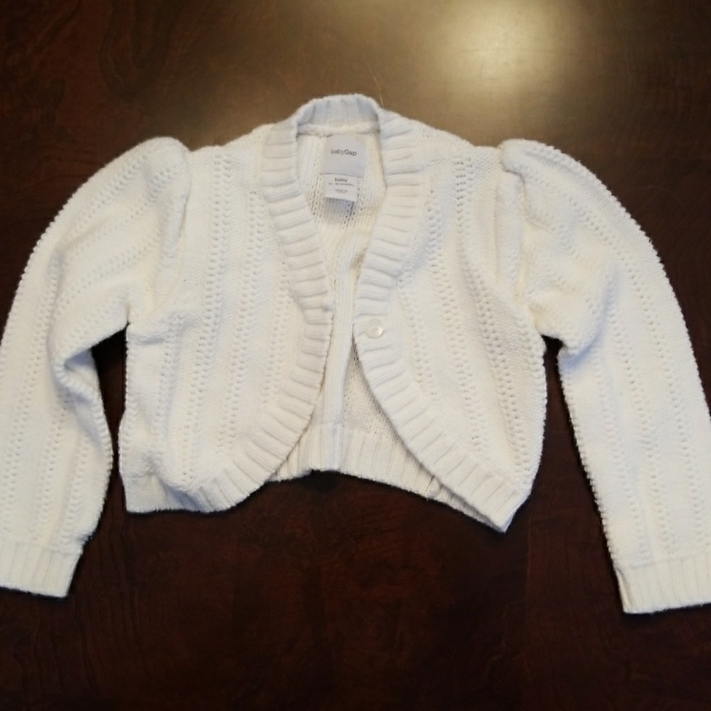 Baby Gap white sweater
